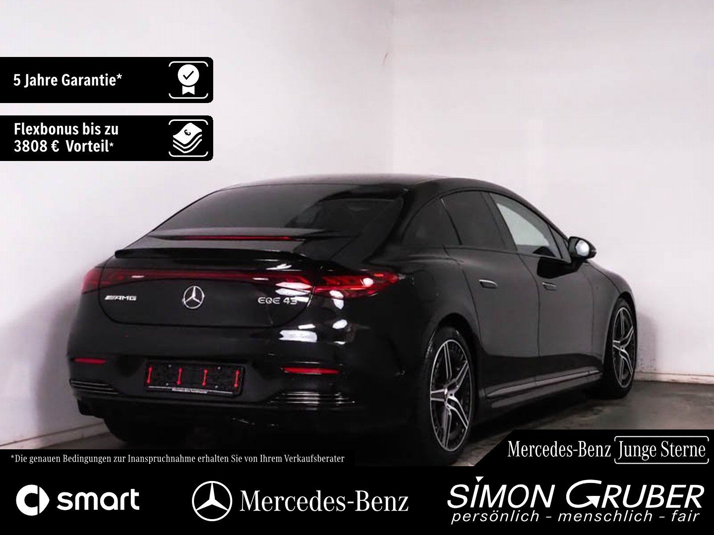 Fahrzeugabbildung Mercedes-Benz EQE 43 4M AMG Massage Sitzklima Pano AHK Mod 25