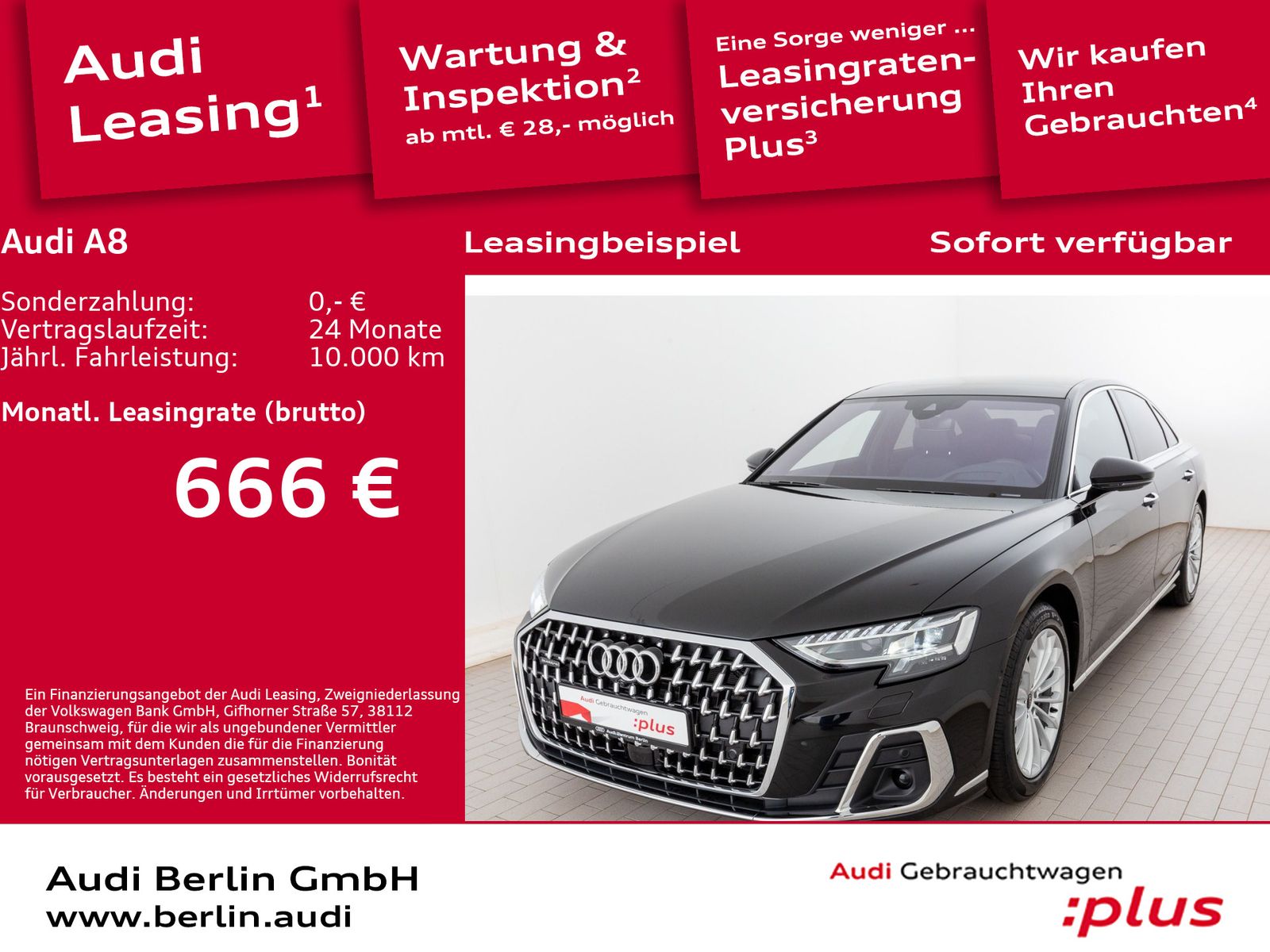 Audi A8 50 TDI qu. tiptr. STDHZ PANO HUD 360°K MATRIX