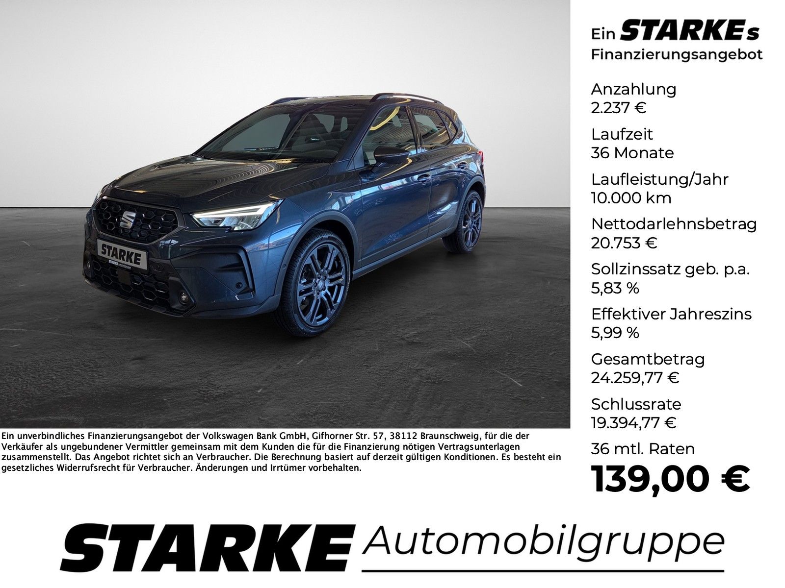 Seat Arona 1.0 TSI DSG FR LED Kamera ACC Sportsitze K