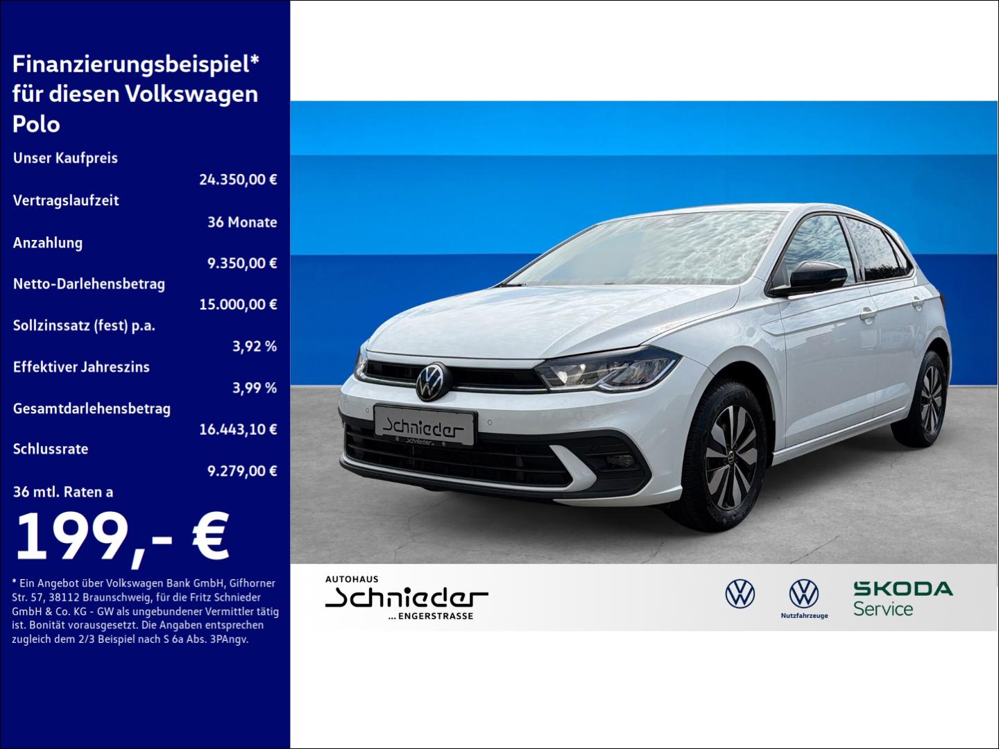 Volkswagen Polo 1.0 TSI Goal Rear View AHK LED Navi Clima