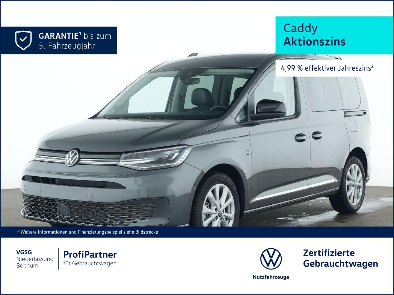 Volkswagen Caddy Style ParkAssist SideAssist Standhzg. LED