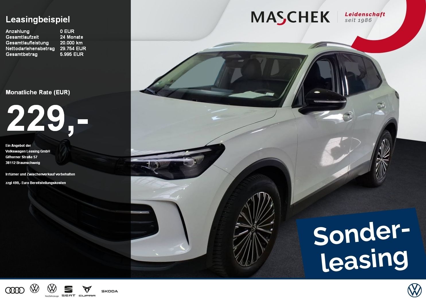 Volkswagen Tiguan Goal 1.5 eTSI Sonderleasing! AHK Navi AHK