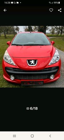 Peugeot 207 Cabrio Red Edition 2008 Tüv neu Topaus...