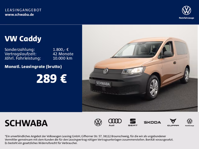 Volkswagen Caddy Kombi 1.5 TSI *APP*PDC*SHZ*KLIMA*ab 289,€, миниатюра 2