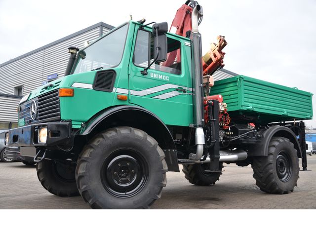 Unimog U1300L U435 2.Hd. Kran(7m) restauriert