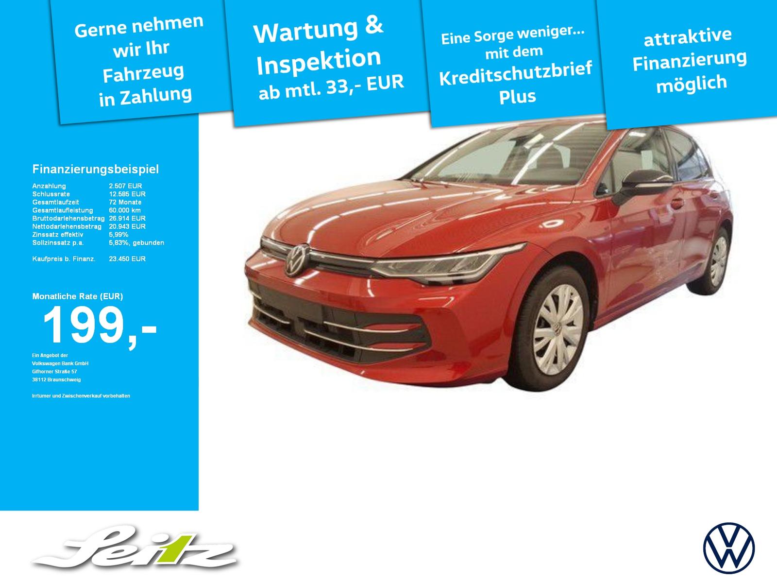 Volkswagen Golf VIII 1.5 TSI Goal *LED*PARKSENSOR*SITZHZG*