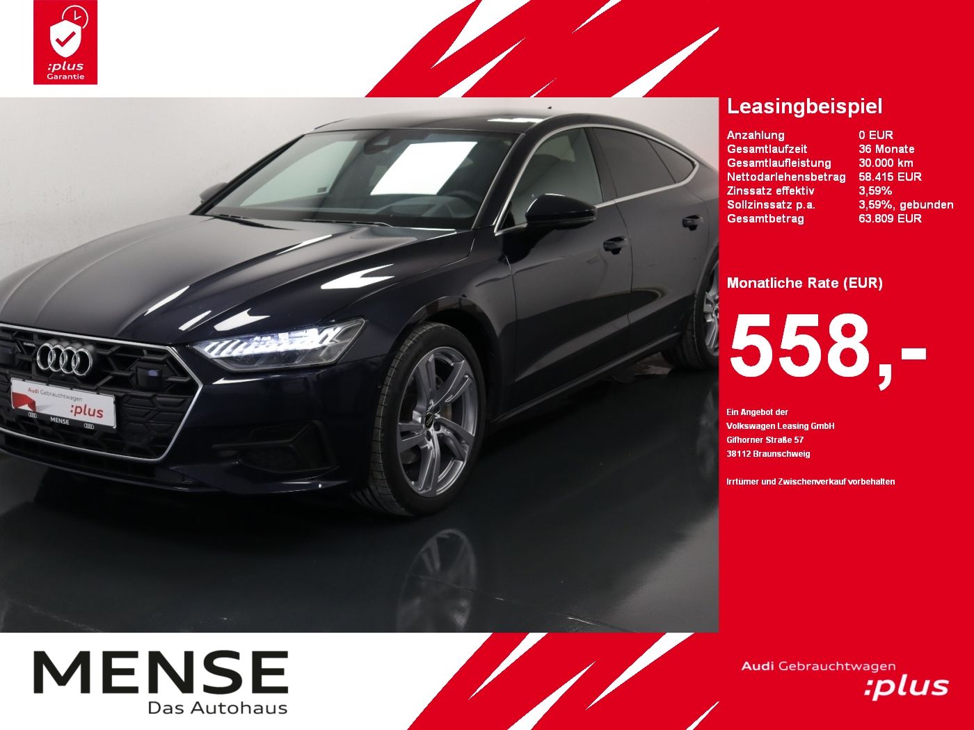 Audi A7 Sportback 45 TDI quattro S tronic Matrix|AHK