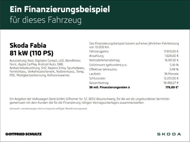 Skoda Fabia 1.0 TSI LED NAV GRA SHZ PDC Style imagem 2