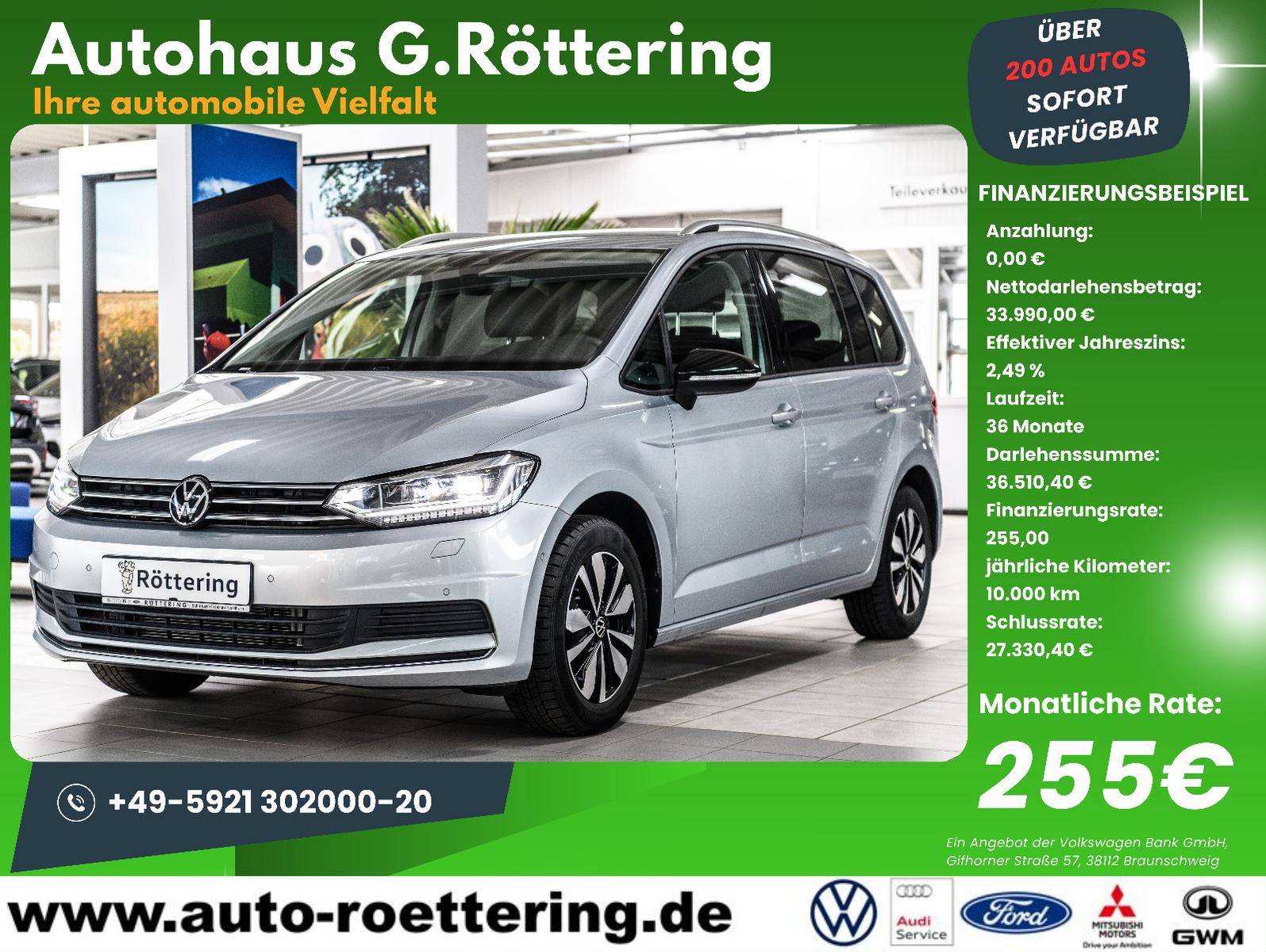Volkswagen Touran Comf.+EL.HK+NAVI+SHZ+GJR+ACC+LED+AHK+7S