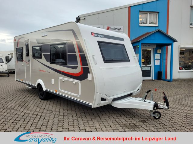 Neuseenland Caravaning Fahrzeugverkauf STERCKEMAN Evolution 492LJ Mj23*Premium*Klima*Einzelbetten*