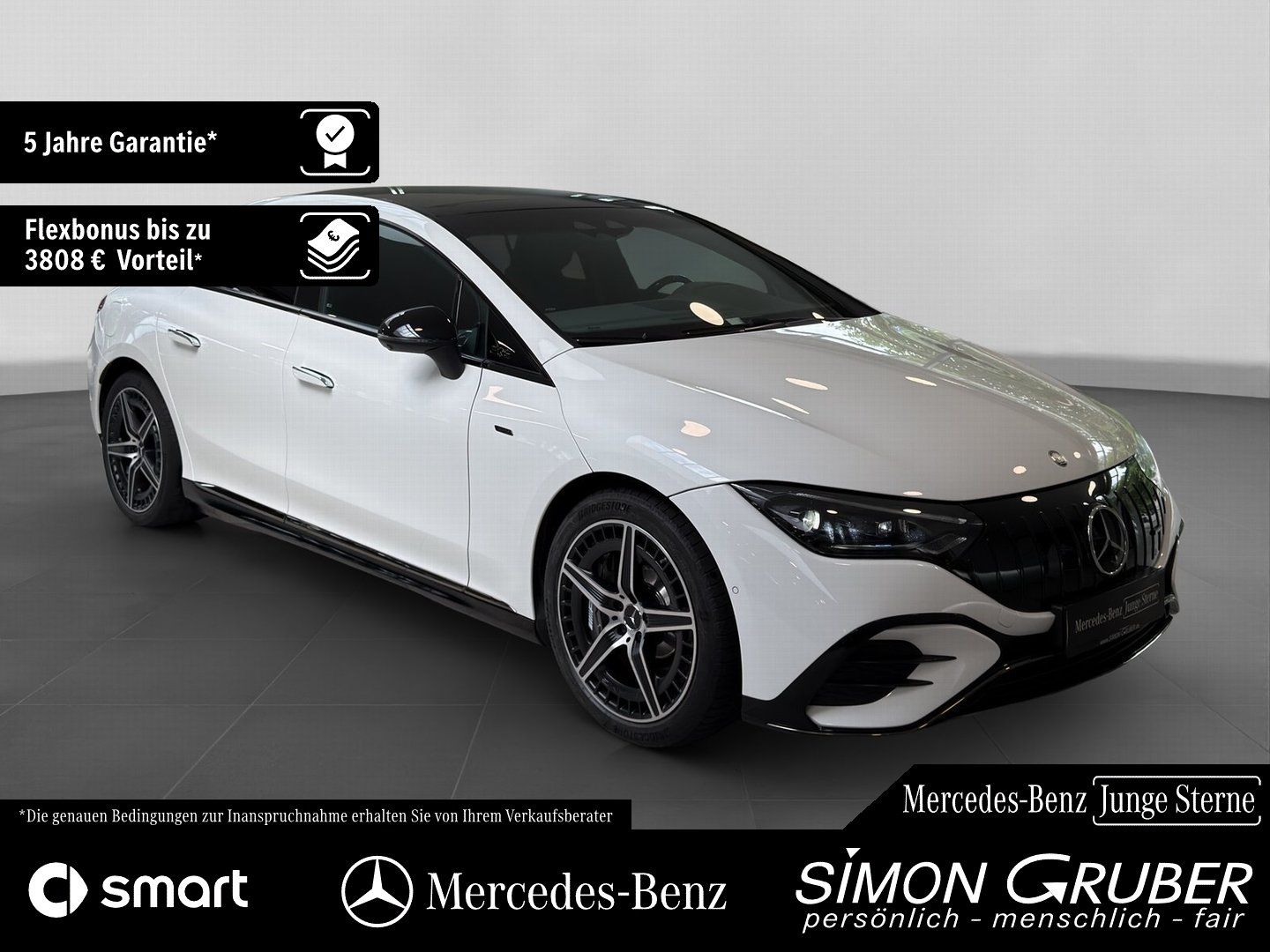 Fahrzeugabbildung Mercedes-Benz EQE 43 4M AMG Hyper Pano HUD Massage Md2025