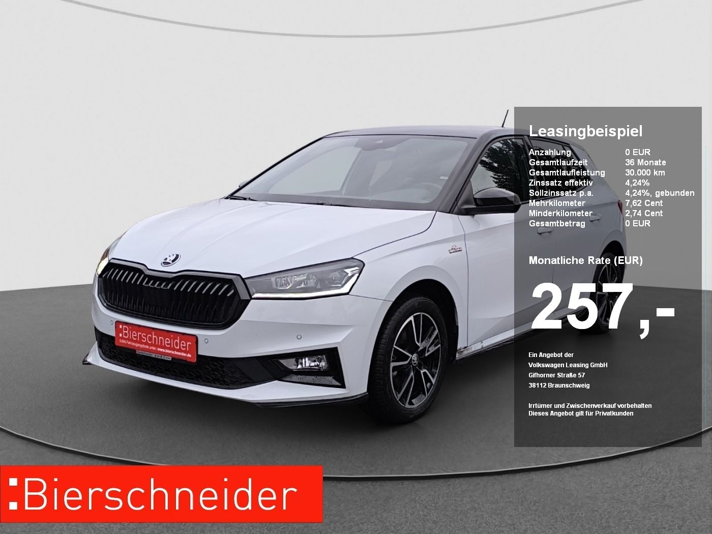 Skoda Fabia 1.0 TSI DSG Monte Carlo NAVI ACC PDC SMART