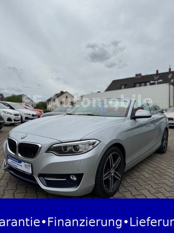 BMW 218 i Cabrio Sport Line 2.Hand Red Edition shz