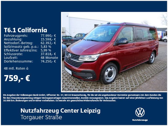 Volkswagen T6.1 California Beach Camper "Edition" 2.0 l TDI