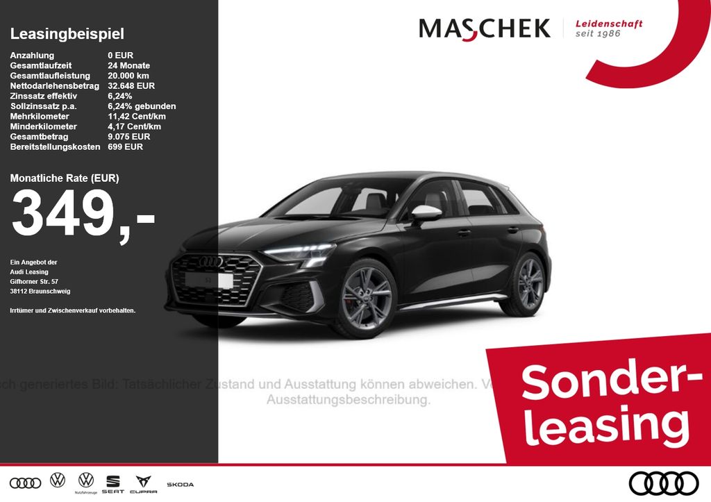 Audi S3 Sportback Naviplus VCplus GRA Sitzh DAB AUT