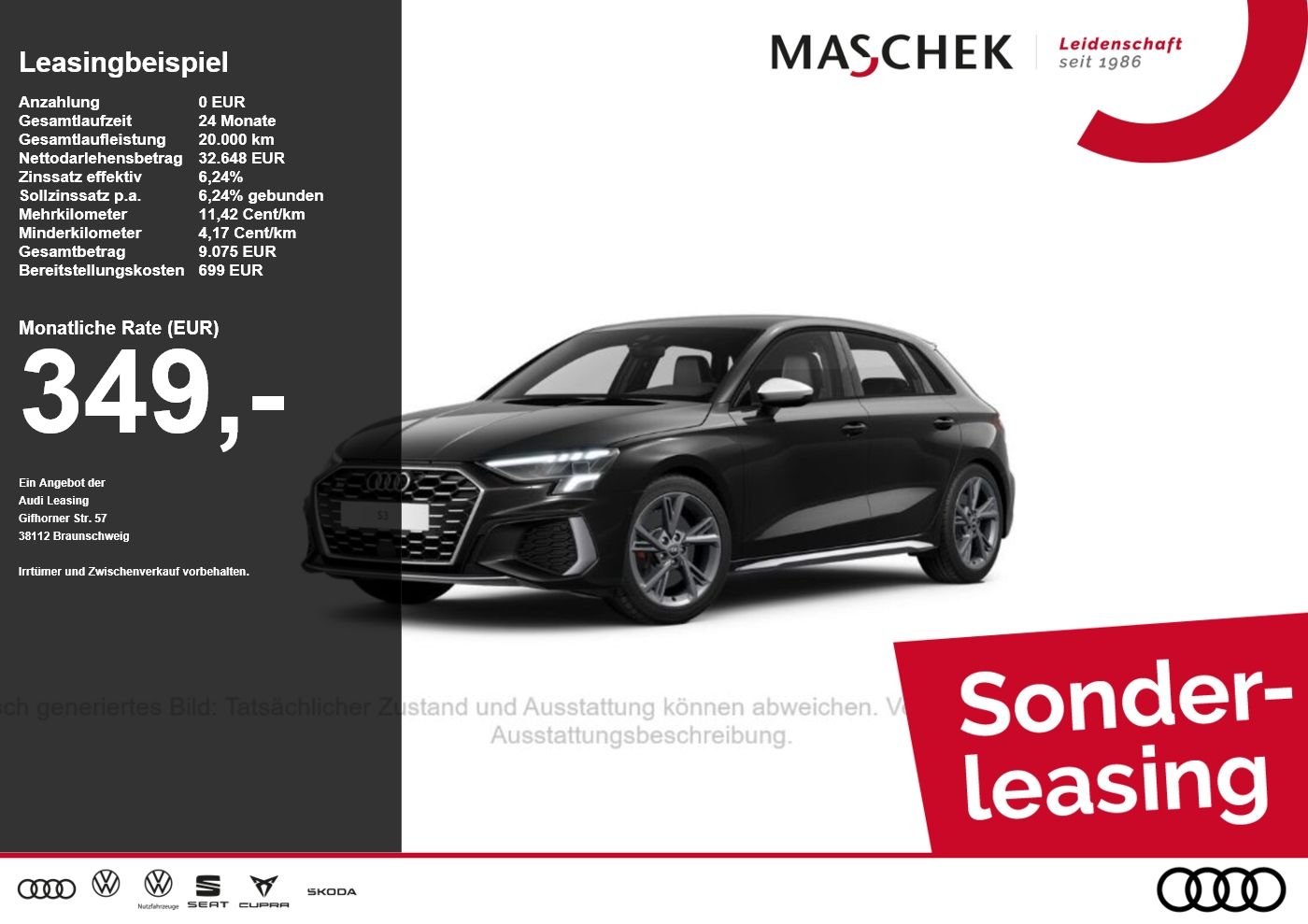 Audi S3 Sportback Naviplus VCplus GRA Sitzh DAB AUT
