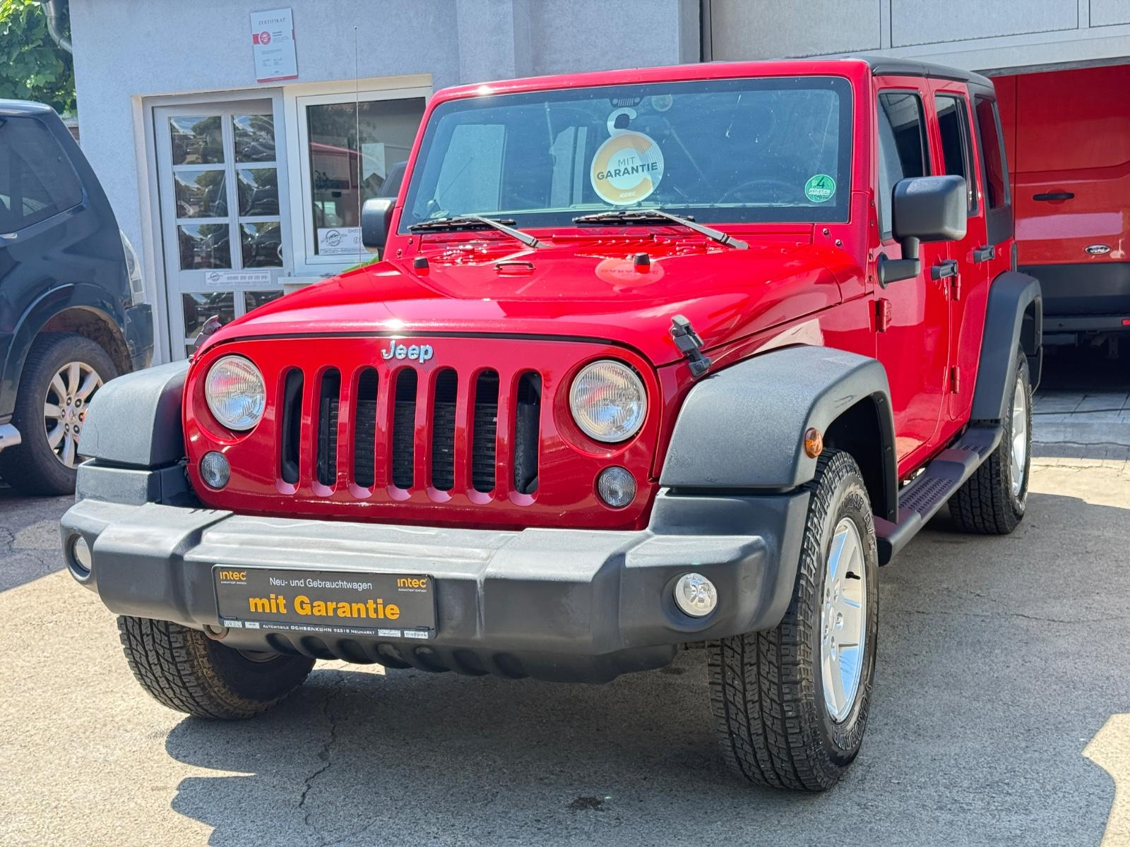 JEEP WRANGLER UNLIMITED / CABRIOLET SPORT 200 ch 4X4 BVA - VOLANT EN CUIR - ORDINATEUR DE BORD EVIC - JANTES ALLIAGE