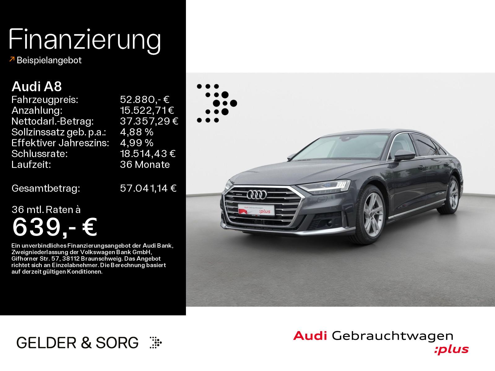 Audi A8 Lang 50 TDI quattro Air*Nacht*B&O*HuD*Pano