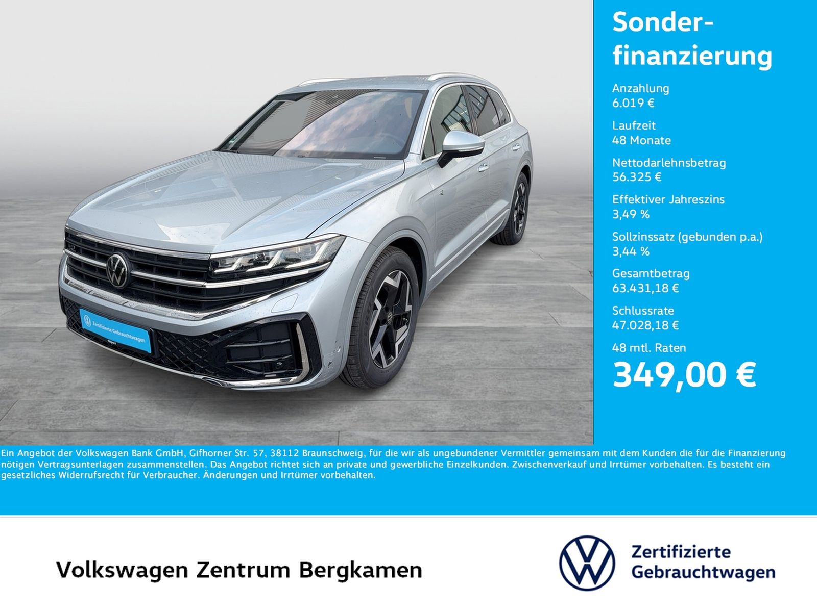 Volkswagen Touareg V6 R-LINE AHK CAM ACC LM19 HD-MATRIX NAV foto 1