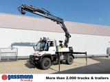 Unimog U400 4x4, Frontzapfwelle, Heckkran Hiab XS - Unimog Hiab