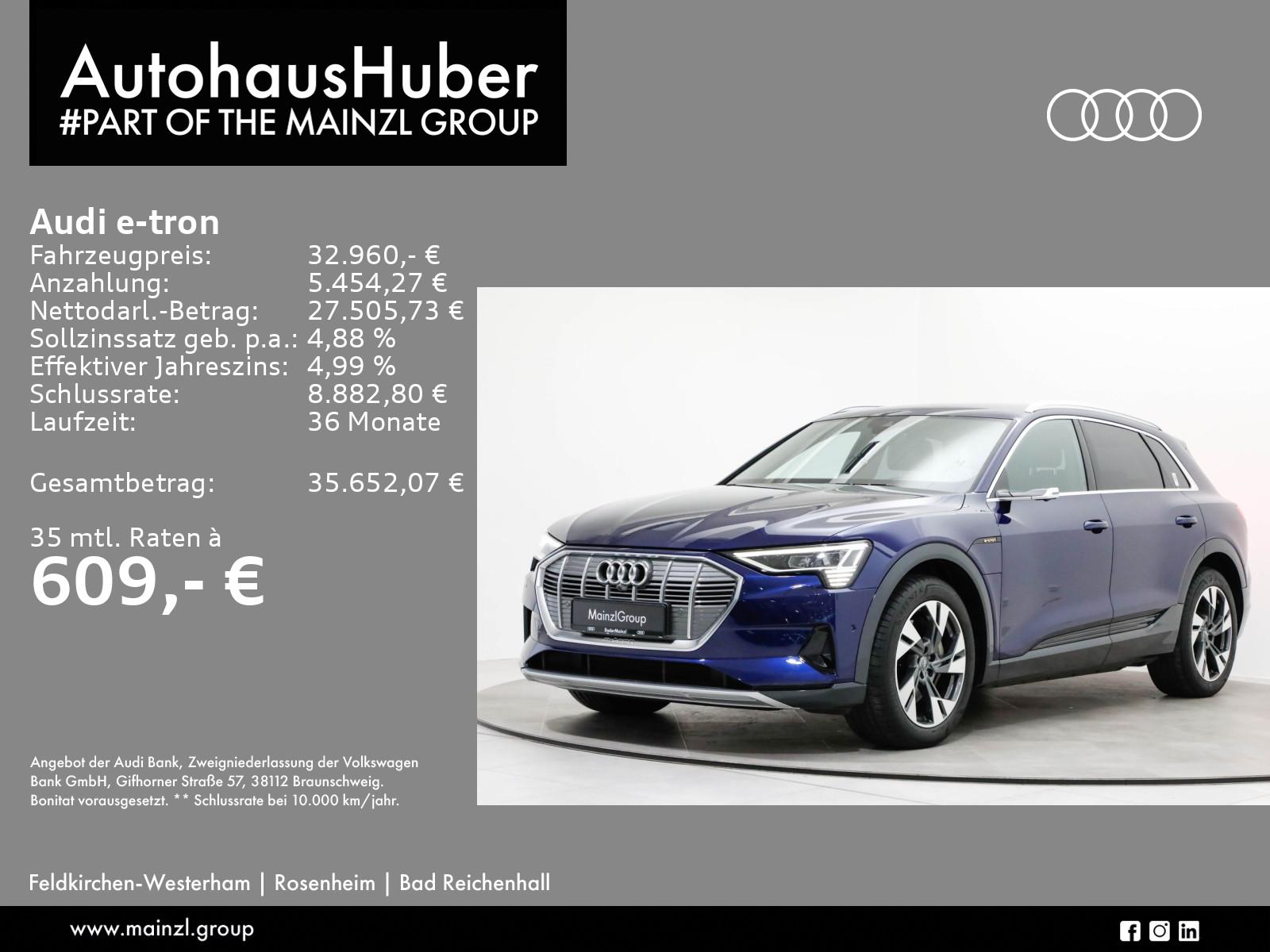 Audi e-tron 55 quattro 300 kW AHK B&O HUD Matrix 360°