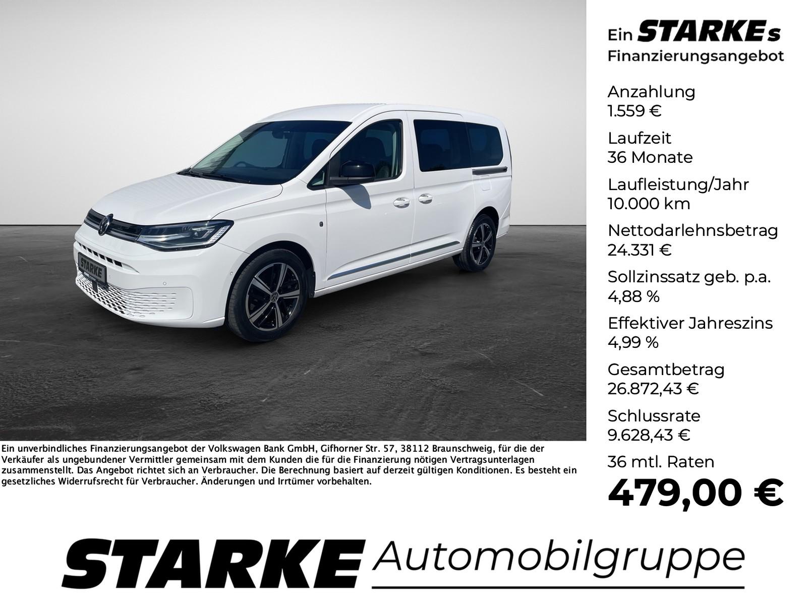 Volkswagen Caddy Maxi 2.0 TDI DSG 7-Sitzer Style  Navi LED 