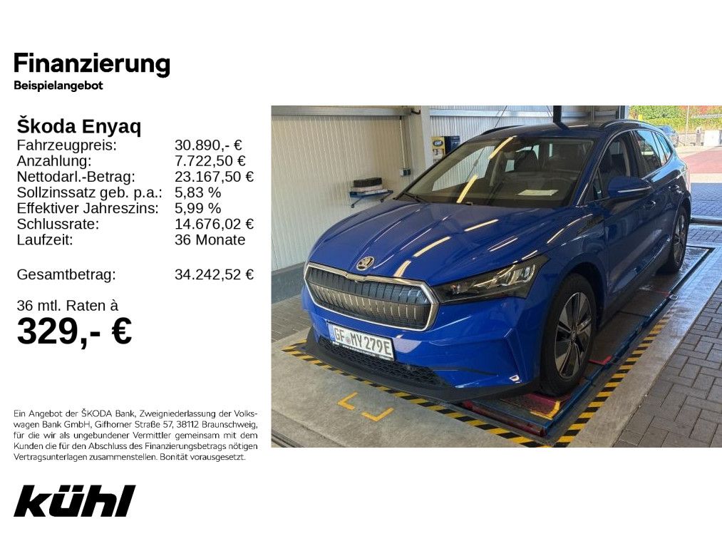 Skoda Enyaq 60 Loft Wärmepumpe/LED/ACC/Kamera/AHK/Navi