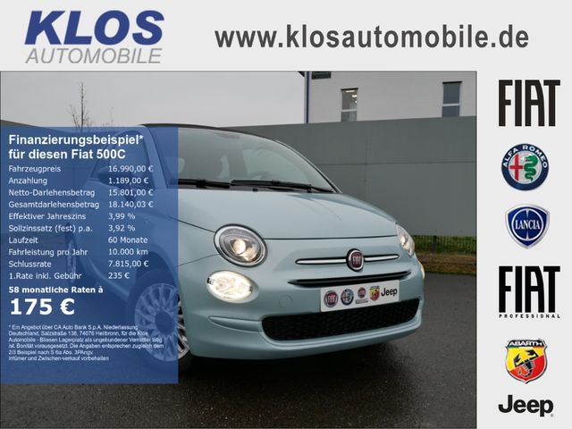 Fiat 500C 1.0 GSE HYBRID 70PS APPLE CARPLAY ALU