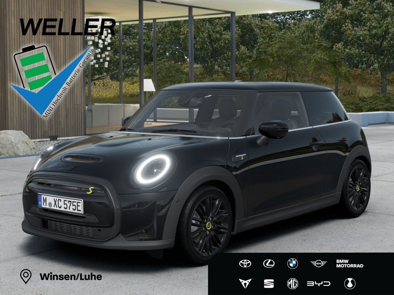 MINI 3-Türer Pano,H/K,HUD,Kam,Keyl.,LenkHZ Bluetooth