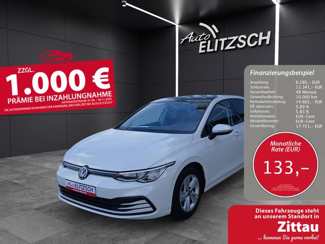 Volkswagen Golf VIII eTSI Life DSG LED AHK Navi Pano AID AC