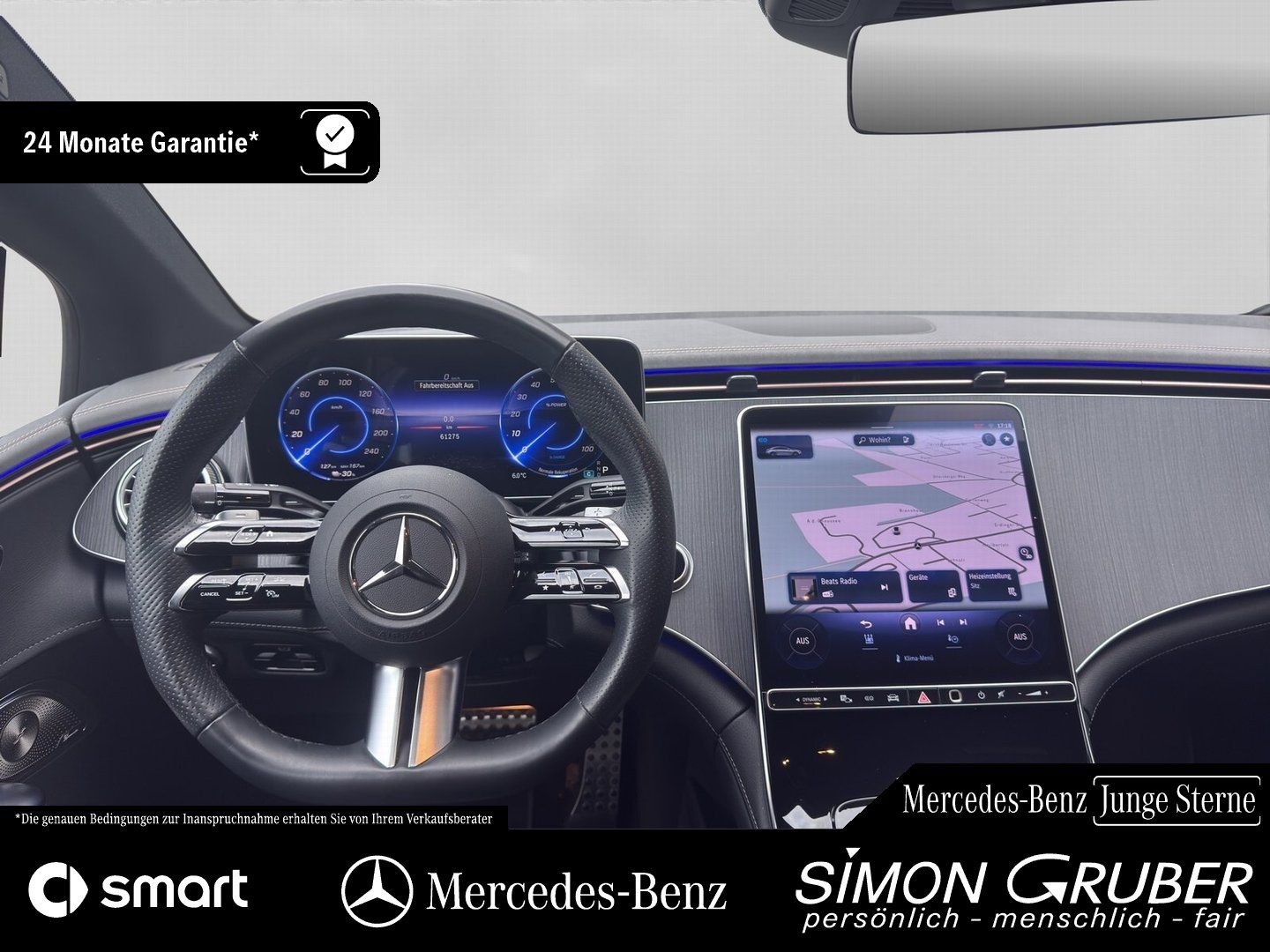 Fahrzeugabbildung Mercedes-Benz EQE 350 Edition AMG AHK WP Burm DigiL Mod 2024