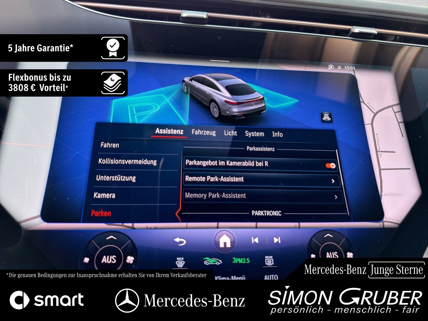Fahrzeugabbildung Mercedes-Benz EQS 500 4M AMG Massage Sitzklima AHK Mod 2026