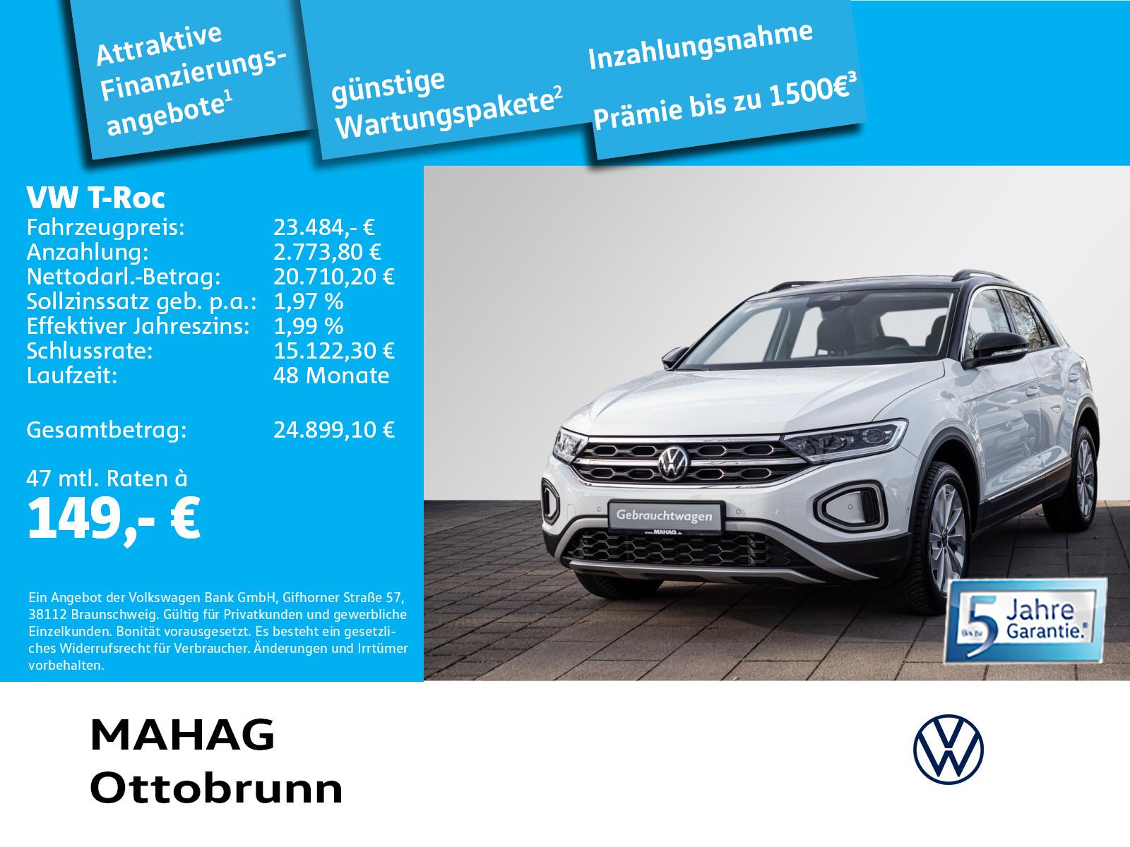 Volkswagen T-Roc Style 1.5 TSI AHK LED+ Navi ParkAssist App