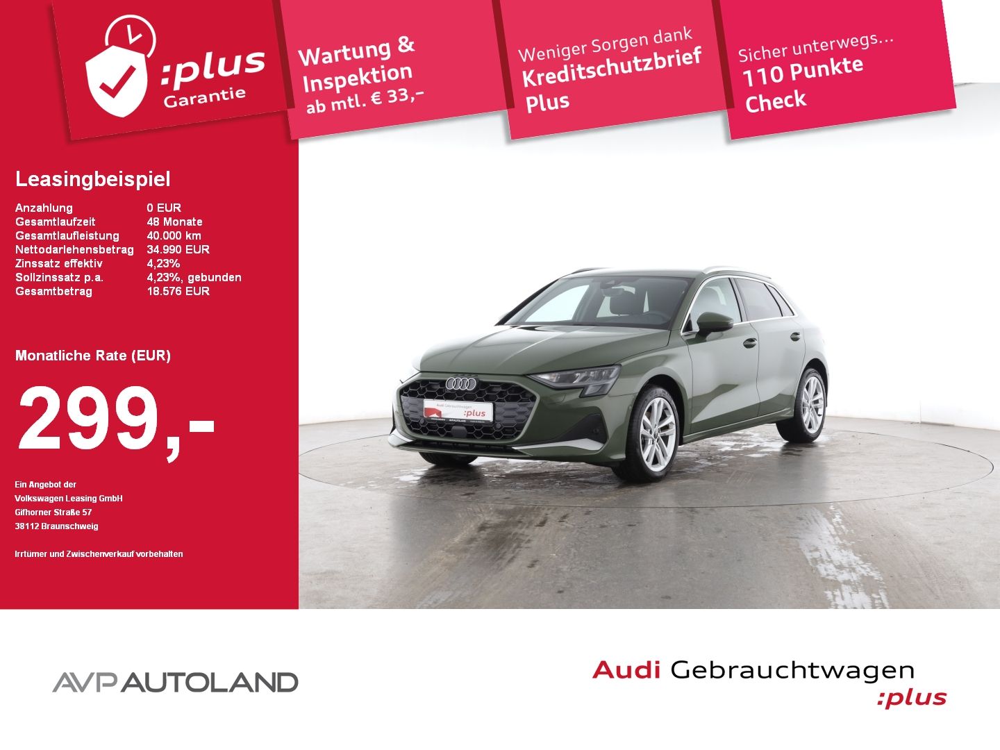 Audi A3 Sportback 30 TFSI S tronic advanced | AHK |
