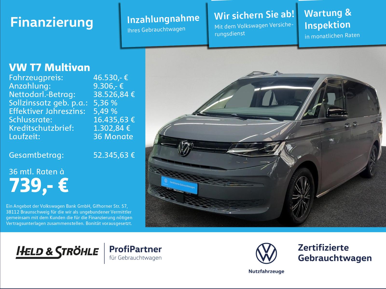 Volkswagen T7 Multivan eHybrid PANO IQ-LED AHK DCC 6S NAV