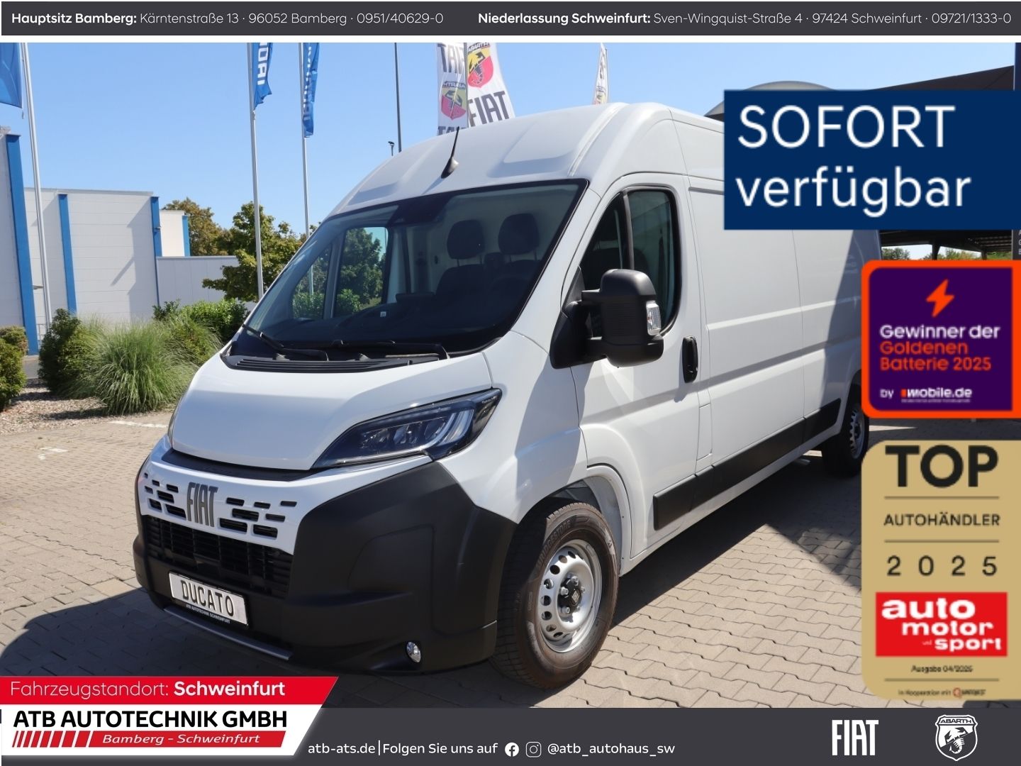 Fahrzeugabbildung Fiat Ducato Serie 2 MY26 KaWa L3H2 3,5T Diesel 140 AT