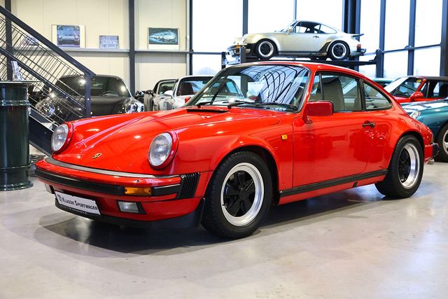 Porsche 3.2 Coupe, Indischrot, Deutsch, 1.Lack, wie neu