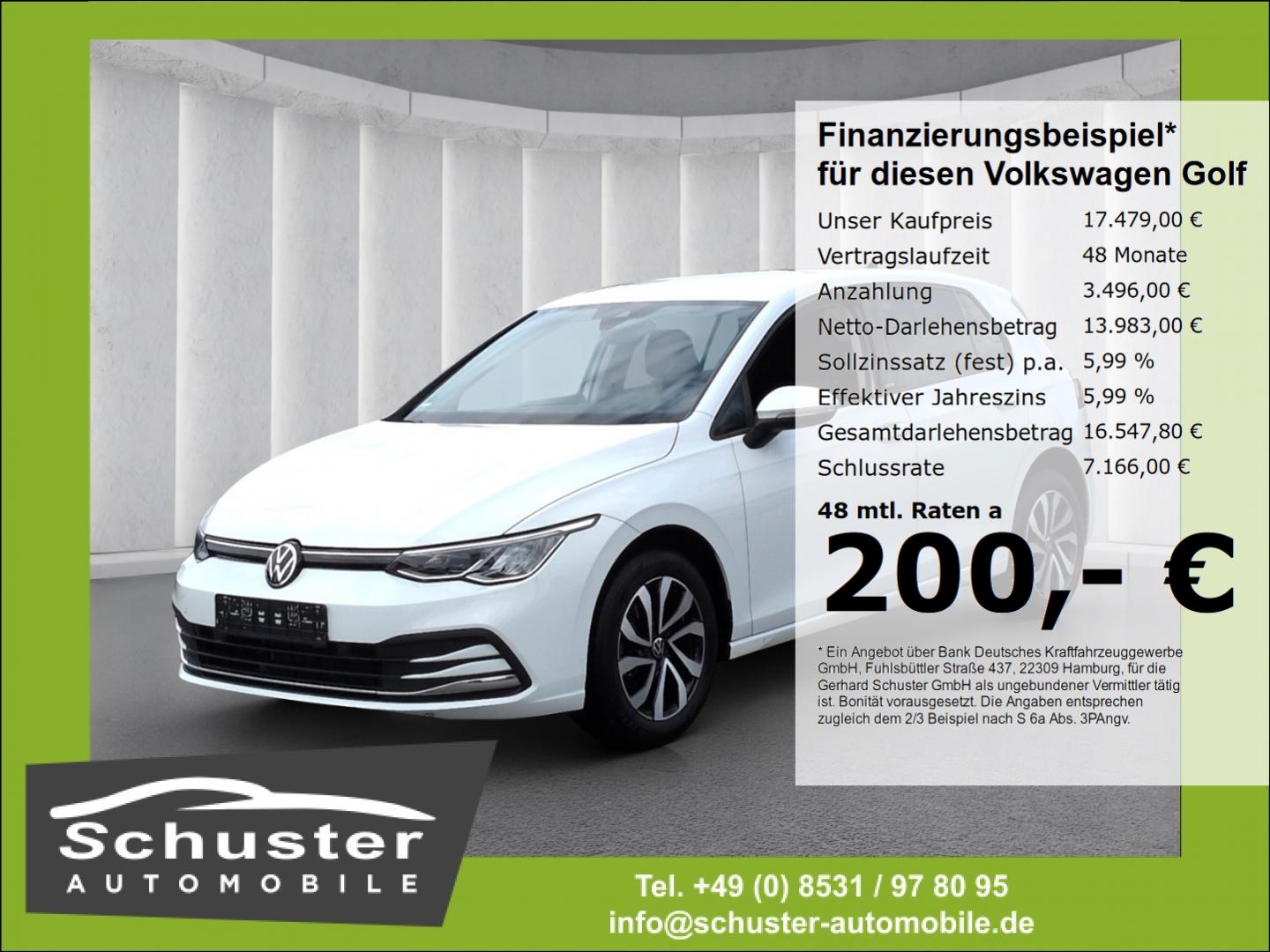 Volkswagen Golf VIII ACTIVE 1.0TSI*LED ACC R-Kam Navi SHZ