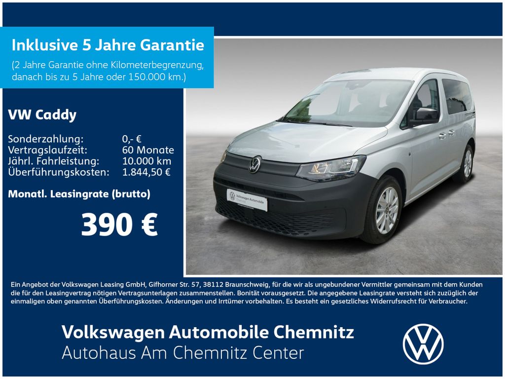 Volkswagen Caddy 5-Sitzer 2,0 l TDI KR *AHK*RFK*Ass.-Paket*