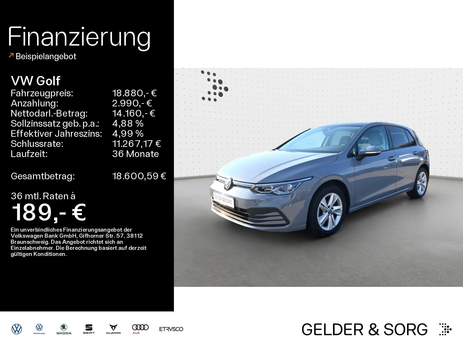 Volkswagen Golf 1.0 eTSI DSG Life *Pano*SItzh.*ACC*App-Co*