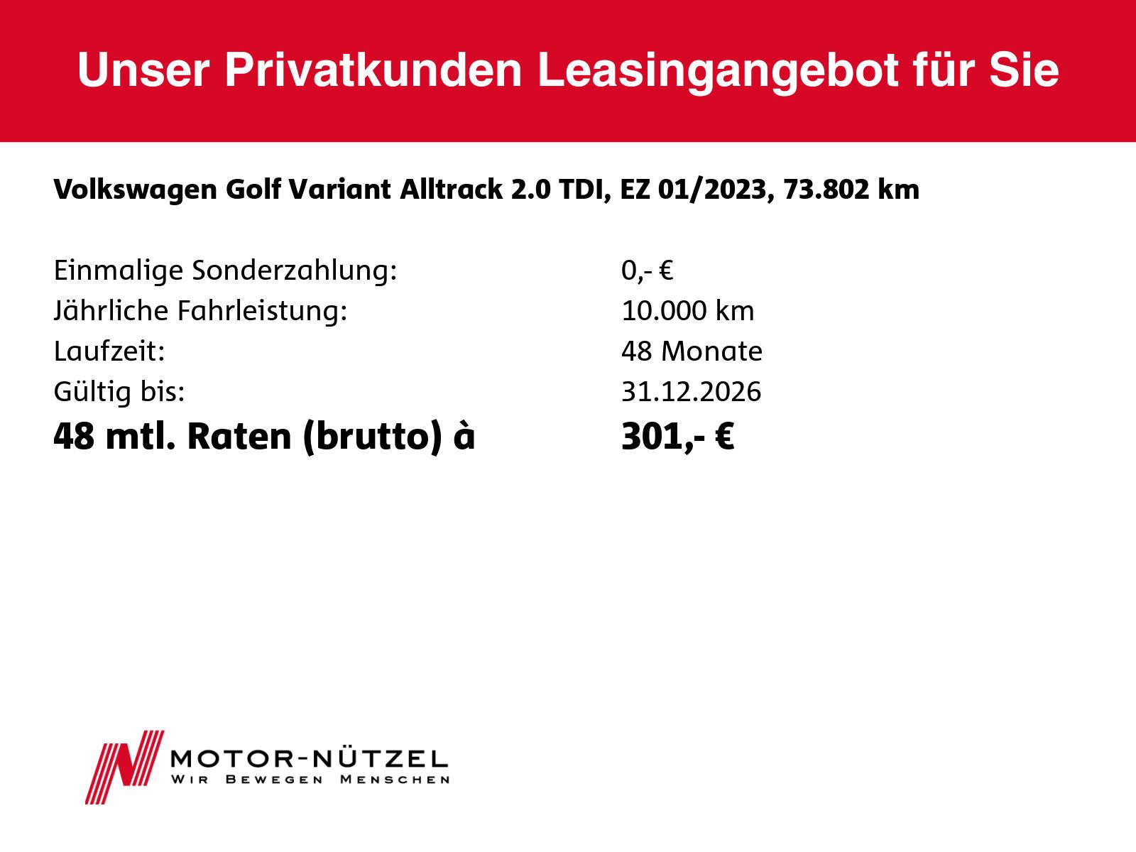 Volkswagen Golf VIII Variant 2.0TDI ALLTRACK 4x4 AHK+ACC, миниатюра 20