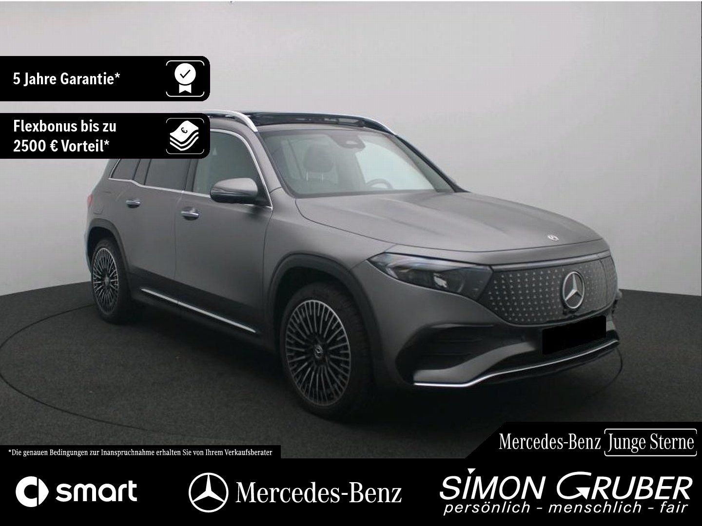 Fahrzeugabbildung Mercedes-Benz EQB 300 4M AMG Pano HUD Burm Fahrassist 7Sitze