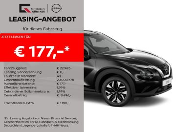 Nissan Leasingangebot: Nissan Juke ACENTA Komfort 114PS Automatik Winter /Navi