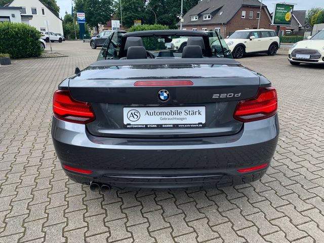 Fahrzeugabbildung BMW 220d Cabrio Sport Line+Adaptive LED+Navi+Leder