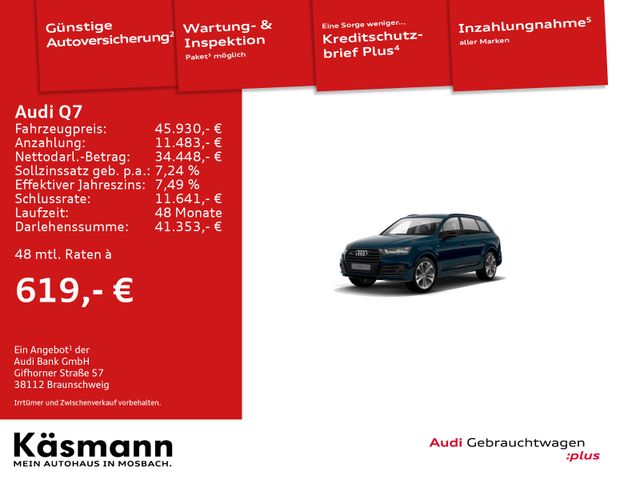 Audi Q7 50TDI quattro S line 7SITZ AHK STHZ PANO MATR