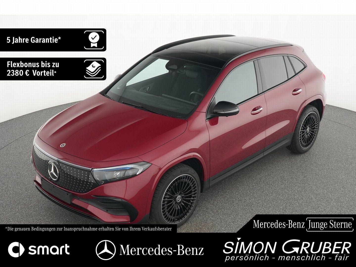 Fahrzeugabbildung Mercedes-Benz EQA 300 4M AMG Night Pano Burm HUD 360 Memory