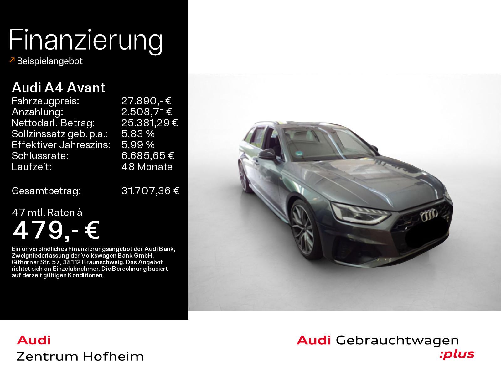 Audi A4 Avant 40 TDI qu S line S tro*B&O*HUD*Matrix*V