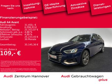 Audi Leasingangebot: Audi A4 Avant Advanced 35 TFSI Pano Head-Up Matrix Ka