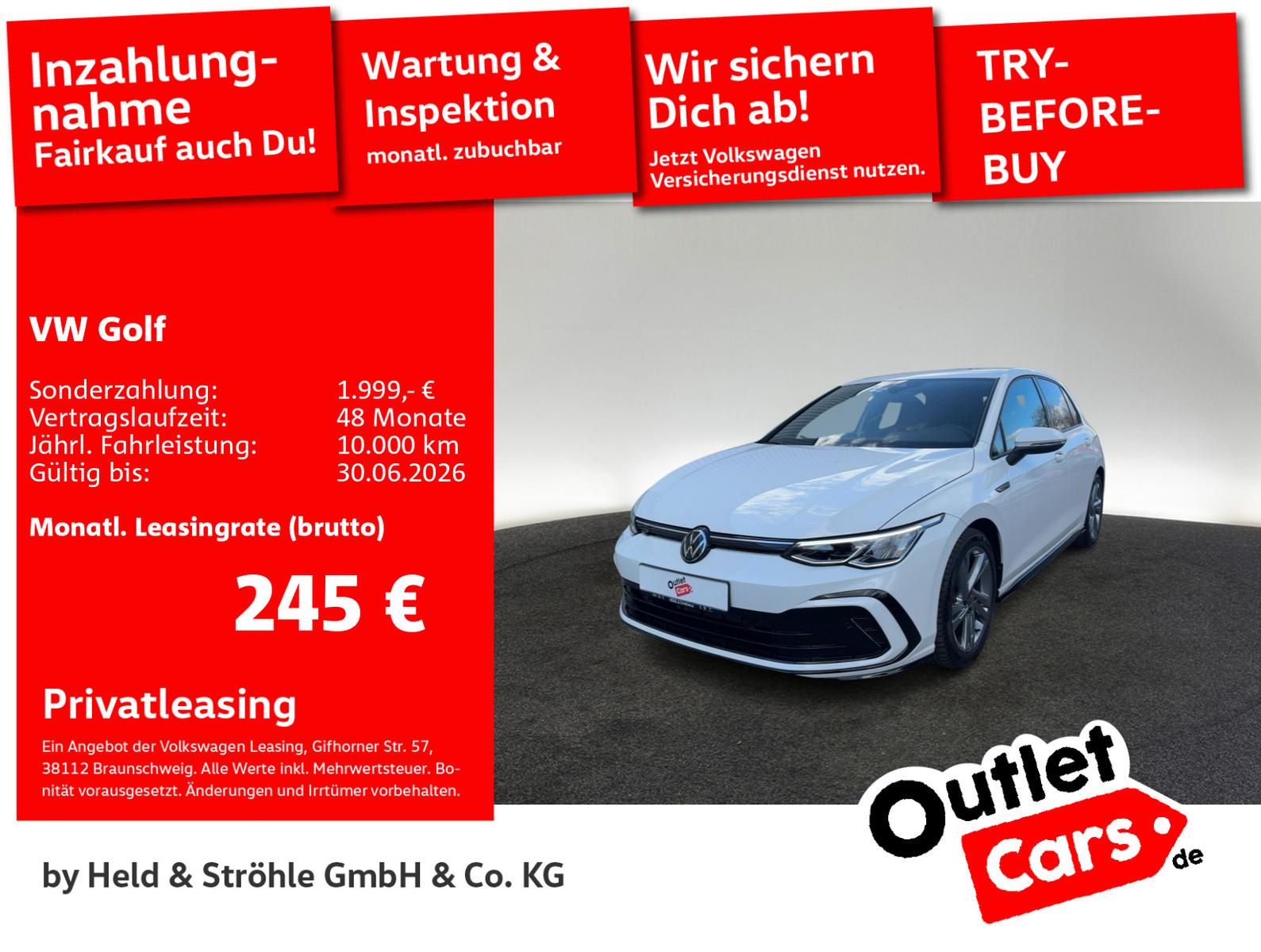 Volkswagen Golf 8 R-LINE 1.5 TSI LED SHZ KAM 17" ACC DAB+