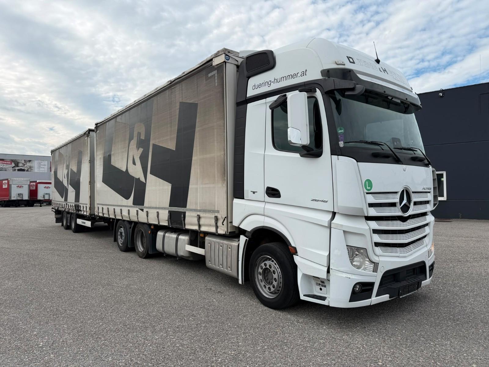 Mercedes-Benz Actros 2648 LL inkl. Anhänger, Durchladesystem